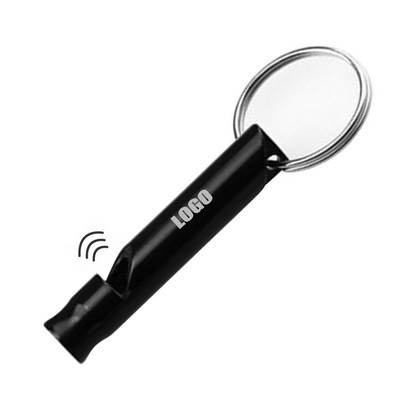 Small Aluminum Whistle w/Carabiner