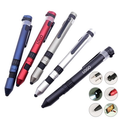 Multi Functional Screwdriver Tool Compass Ballpoint Pen