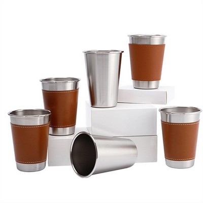 16Oz Pu Cover Pint Cups