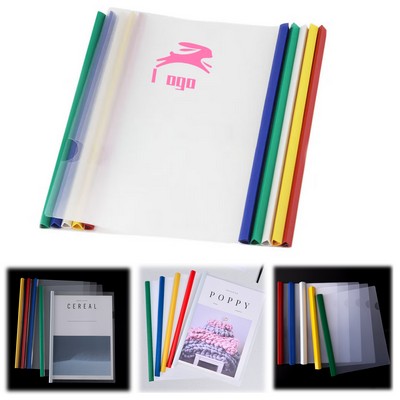 A4 Transparent Drawbar File Folder