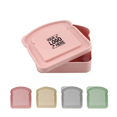 Eco Wheat Toast-Shaped Sandwich Box