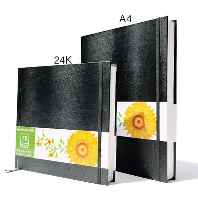 24K Sketch Book 78 Sheets Thickened Sketch Pad Drawing Book For Kids And Adults