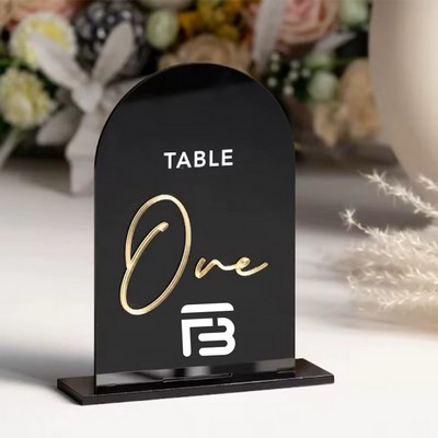 Elegant Acrylic Wedding Table Signs