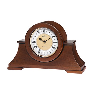 Bulova Clocks Cambria Mantel Westminster Chime Clock