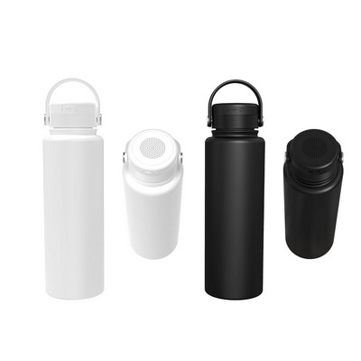 40oz Insulated Wireless Bluetooth Speaker Bottle