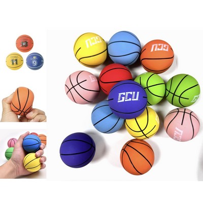 Highly Elastic Hollow Mini Basketball Rubber Bouncing Ball