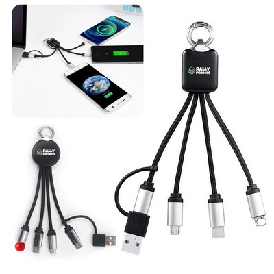 3 In 1 Keychain Charging Cable