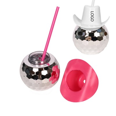 20 Oz Disco Ball Cowgirl Hat Cups