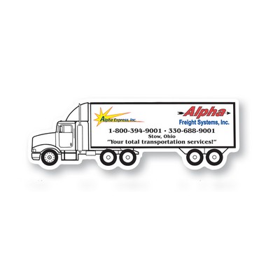 18 Wheeler Truck Magnet - Full Color