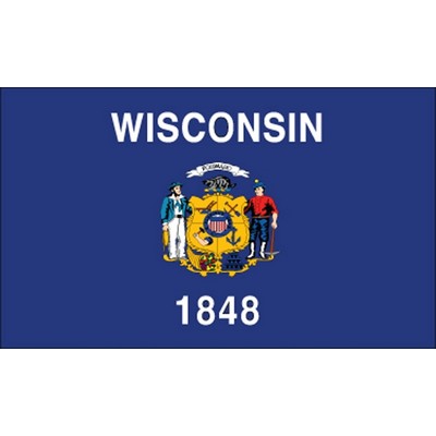 Wisconsin State Flag (5'x8')