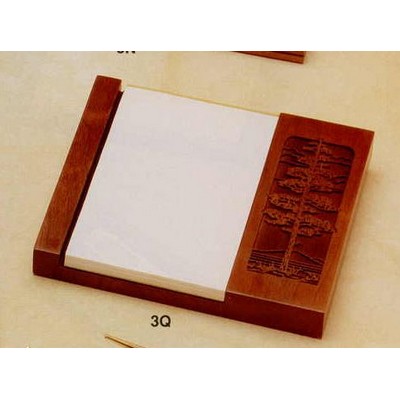 6.1"x7-1/5" Walnut 4"x6" Open Tablet Holder (3q)