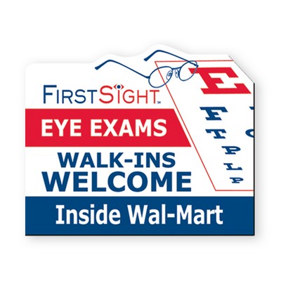 2.5"X3" Eye Exam Optical Stock Shape Vinyl Magnet - 20mil