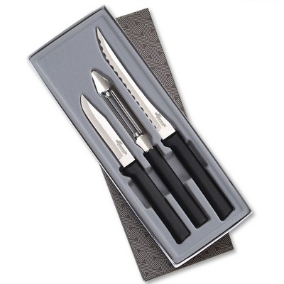 Peel, Pare and Slice Gift Set w/Black Handle