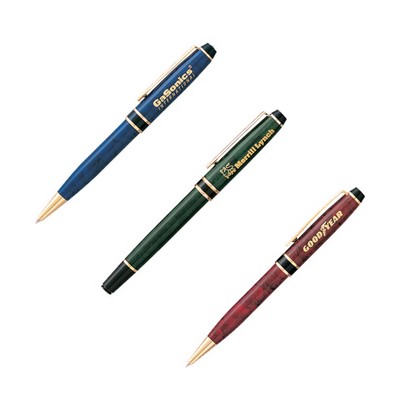 Eversharp Marble Finish Ballpoint Pen w/Black & Gold Trim