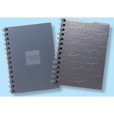 Aluminum Spiral Journal w/ Black Board Back Cover (5"x7")