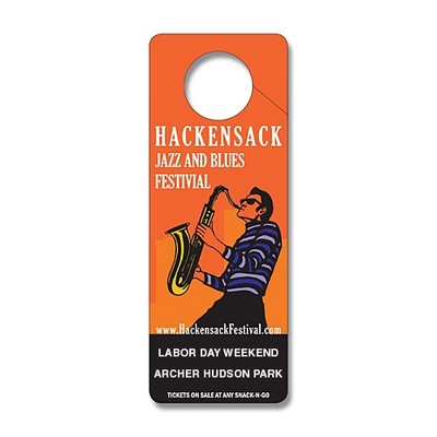 Door Hanger - 3x8 UV-Coated (1S) Extra-Thick with Slit - 14 pt.