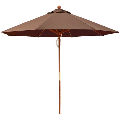 US Made 9' Commercial Hardwood Frame 8 Panel Market Umbrella