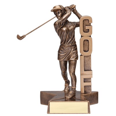 Golf, Male - Billboard Resins - 6-1/2"