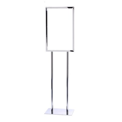 Slender 22"x28" Single Frame Stand - Chrome Finish