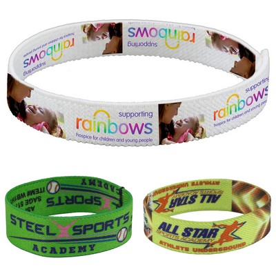 "Wrist Twist 3/4" Stretchy Elastic Dye Sublimation Wristband