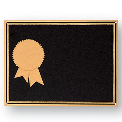 Horizontal Black Screened Plate w/2" Insert (6" x 8")