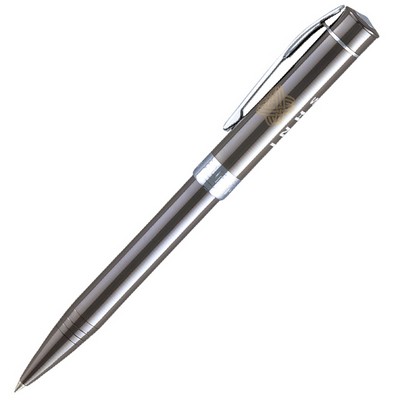 Twist Action Ballpoint Pen w/ Chrome Trim