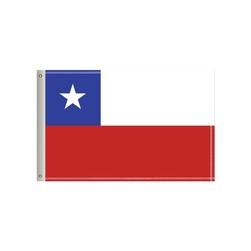 60"W x 36"H National Flag, Chile, Single-Sided