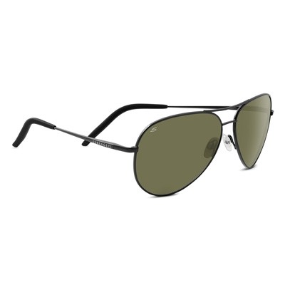 Serengeti Carrara Shiny Gunmetal Polarized 555 Sunglasses