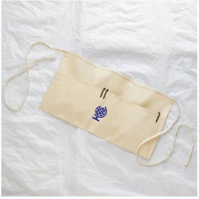 Economical Waist Apron (2 Compartments) - Overseas - Natural