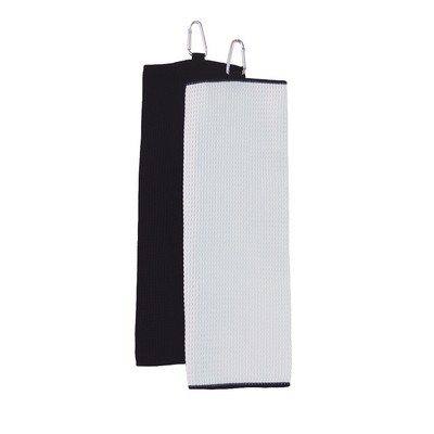 Carmel Fairway Trifold Golf Towel w/ Carbineer