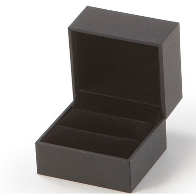 Textured Leatherette Ring Slot Box