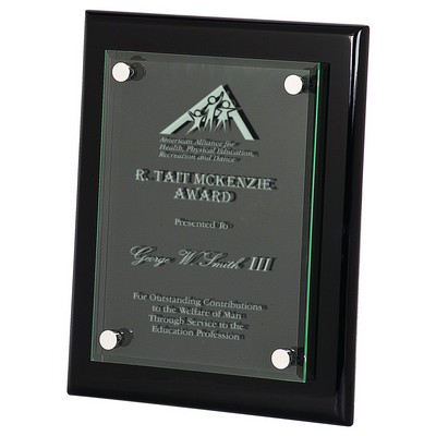 Black Piano Finish Floating Acrylic Plaque (8" x 10")