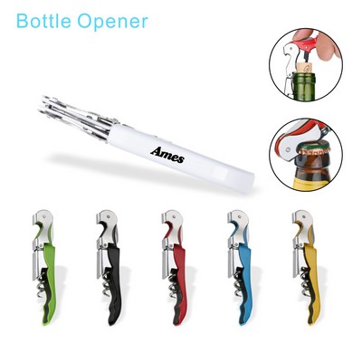 Classic Stainless Steel Waiter's Corkscrew Wine Bottle Opener