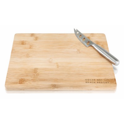 True® Bamboo Board & Knife Set