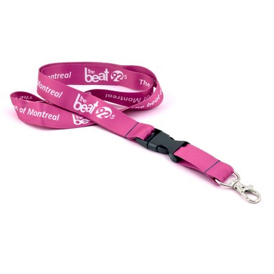 Digi-Dyed Sublimated Lanyard w/Detachable Buckle