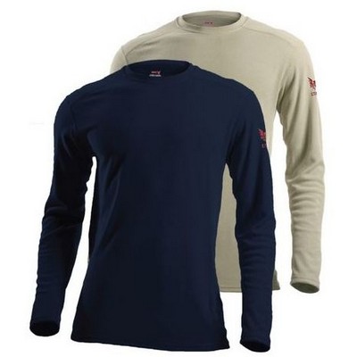 DriForce® Mid Weight FR Thermal Long Sleeve T-Shirt -Navy Blue