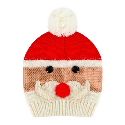 Santa Claus Pom Knitted Hat for Kid