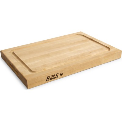 John Boos BBQ Reversible Cutting Board w/Groove (18"x12"x1.5")