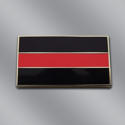 Black & Red Fallen Firefighter Pin