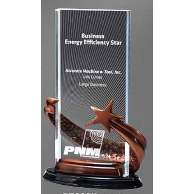 Bronze Brilliance Award w/Pattern On Glass