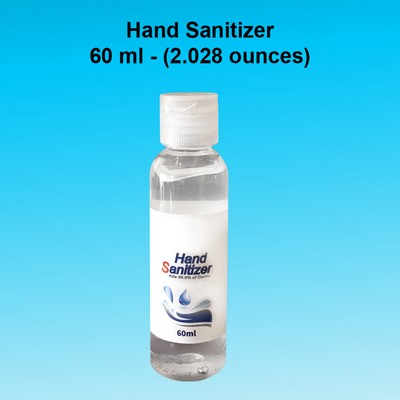 Hand Sanitizer Bottle - 60 Ml/2.02 Oz.