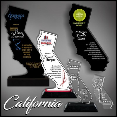 11" California Black Budget Acrylic Award