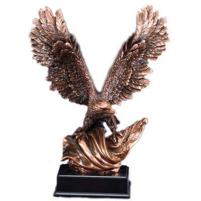 19" Bronze Electroplated American Eagle Trophy