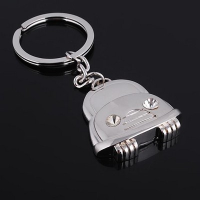 Mini 2D Plat Metal Minibus Key Ring