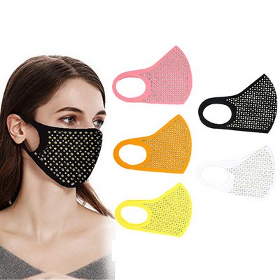 Washable Reusable Face Mask w/Crystal