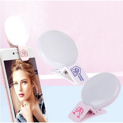 Rechargeable Mini Clip on Selfie Ring Light with USB