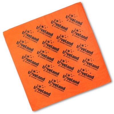 Solid Colored Bandana w/ Screen Print