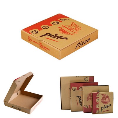 Custom Imprint Corrugated Kraft Paper 12" Pizza Box