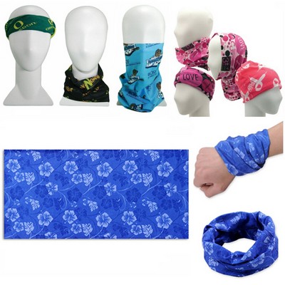 Multifunctional bandanna custom logo printed headband neckerchief