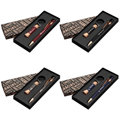 Ellipse & Chroma Softy Rose Gold Classic Thank You Gift Set - Laser